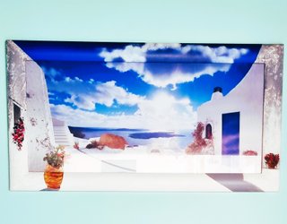 Quadro rappresentativo Mykonos isola Grecia