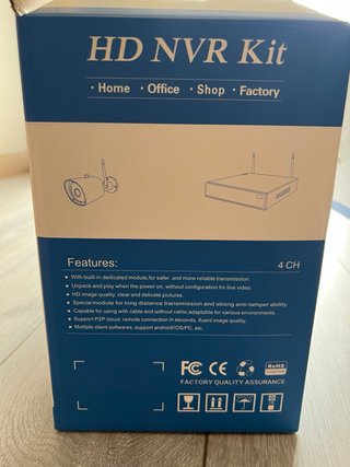 4 Cámaras Vigilancia WiFi Exteriores