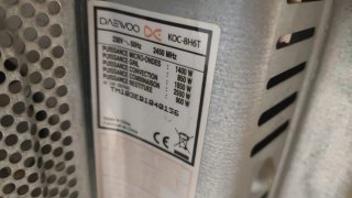 Microondas Daewoo Grill y Convección