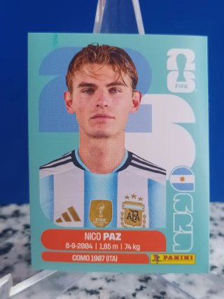 Cromo Nico Paz mundial 2026 panini