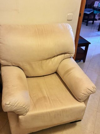 Butacas de tela beige