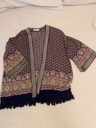 Kimono estampado multicolor