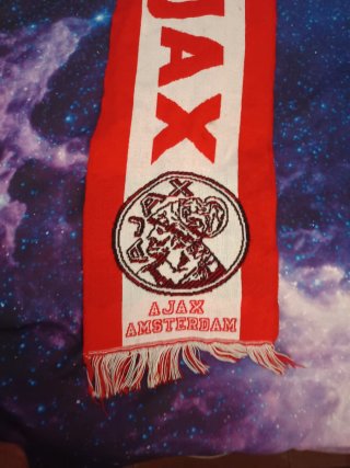 Bufanda Ajax Amsterdam Clásica Roja y Blanca