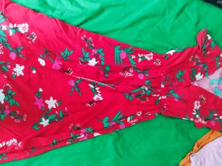 Vestido largo estampado floral verano