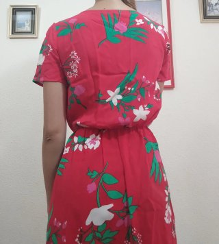 Vestido largo estampado floral verano