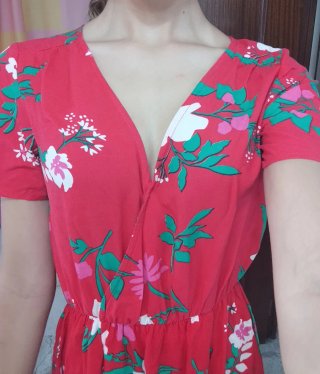 Vestido largo estampado floral verano