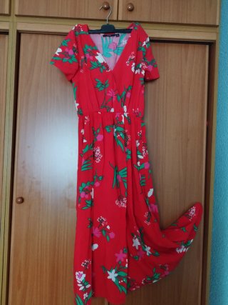 Vestido largo estampado floral verano