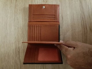 Cartera monedero negra de mujer