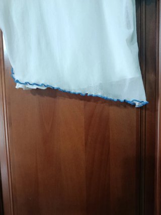 Top YK2 blanco asimétrico Talla S
