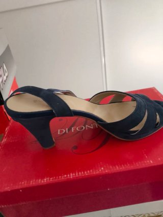 Zapatos de vestir azul mujer