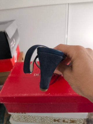 Zapatos de vestir azul mujer