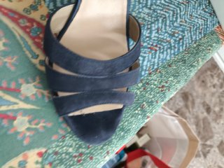 Zapatos de vestir azul mujer