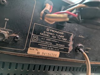 Sintonizzatore Radio Pioneer TX-720 Stereo Hi-Fi