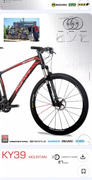 MTB MONTY K39 TALLA L RUEDAS 29(Frenos hidráulico)
