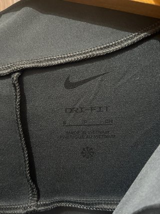 Felpa mezza zip Nike grigia e nera