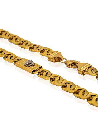 Cadena medusa 60cm oro bicolor 18k - ref.16051