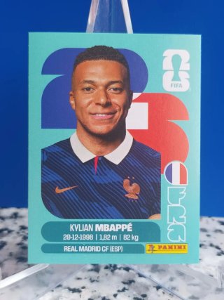 Cromo Mbappé mundial 2026 panini