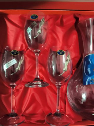 Cristal Bohemia 6 Copas y Jarra