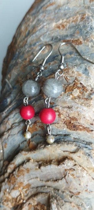 Pendientes Artesanales Piedras Naturales