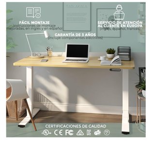 Estructura Escritorio Elevable 2 Motores Blanco