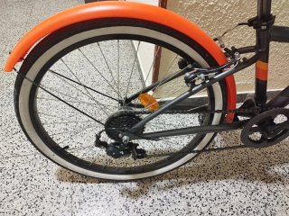 Bicicleta B'TWIN Original 500S Gris/Naranja