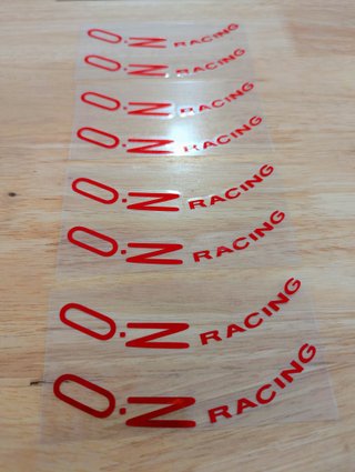 Pegatinas OZ Racing Rojas
