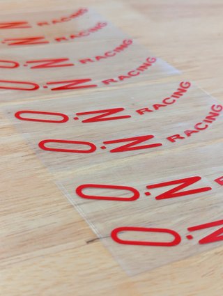 Pegatinas OZ Racing Rojas