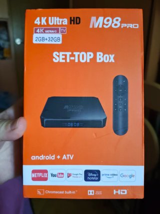 M98 PRO 4K Ultra HD TV Box 2GB+32GB