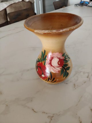 Conjunto 2 jarrones antiguos cerámica