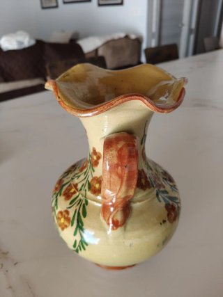 Conjunto 2 jarrones antiguos cerámica