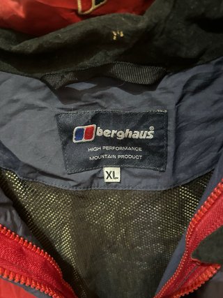 Giacca Berghaus XL Rossa/Blu vintage