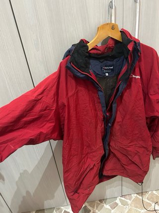 Giacca Berghaus XL Rossa/Blu vintage