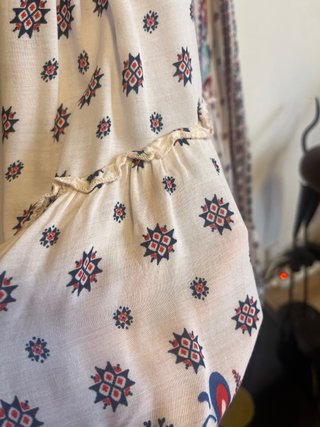 Falda fluida estampado boho talla única