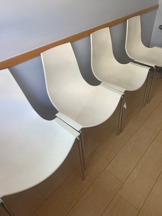 Sillas blancas modernas