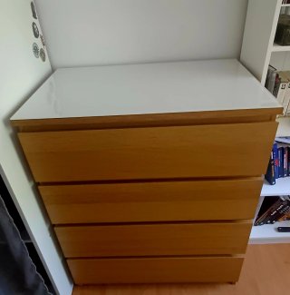Cómoda Malm IKEA Roble