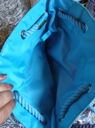 Bolso Neceser Escada Rosa y Turquesa
