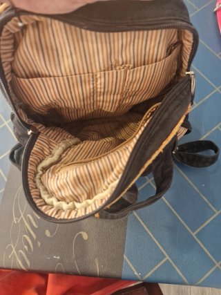 Mochila casual negra y marron