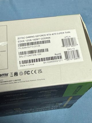 ZOTAC GAMING GeForce RTX 4070 SUPER Twin Edge 12GB