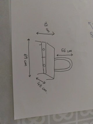 Tocador de madera con espejo y cajones