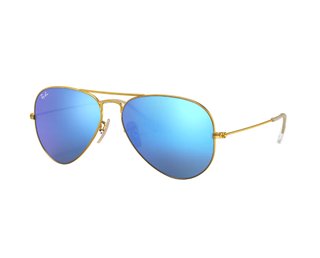 Gafas de Sol Ray-Ban Aviator Lentes Azules Doradas