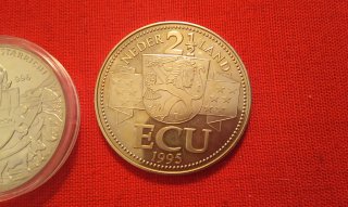 Par monedas 5 EUR y 2 ECU Austria