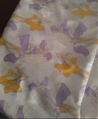 Retal seda estampado flores