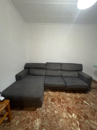 Sofá Chaise Longue Gris