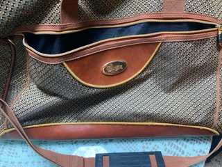 Bolso de viaje Dustin marrón y dorado