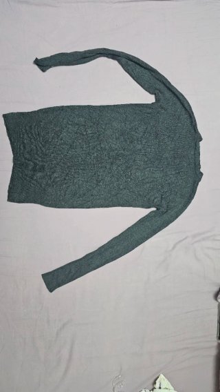 Chaqueta punto gris Zara