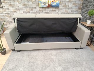 Sofá Cama Beige Tela