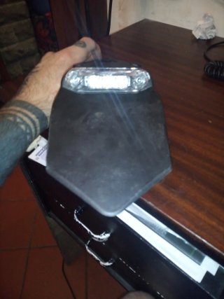 Portatarga Moto Nero