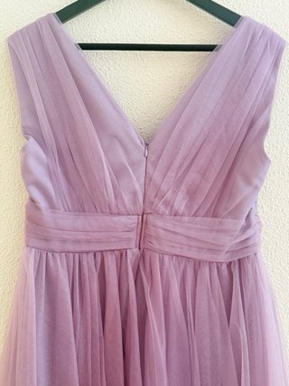 Vestido de fiesta morado largo