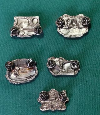 Lote 5 Pins Harley Davidson Vintage