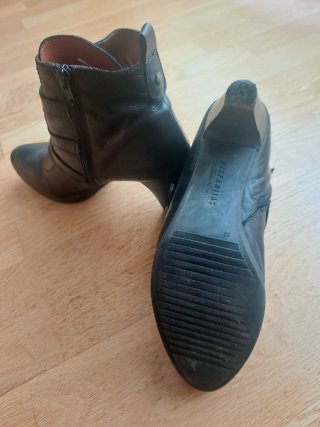Botines Hispanitas Negros Hebillas Talla 39